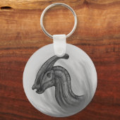 Porte-clés Croquis Parasaurolophus (Recto)