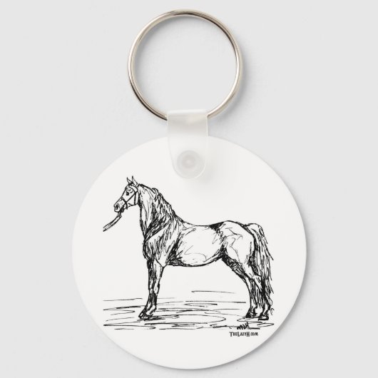 Porte-clés Croquis simple Morgan Horse (Recto)