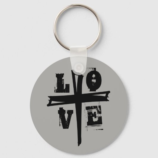 Porte-clés CROSS amusant avec LOVE letting | (Recto)