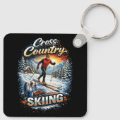 Porte-clés Cross Country Skiing (Dos)