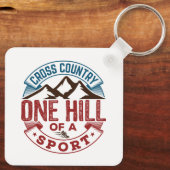 Porte-clés Cross Country Une colline d'un sport (Verso)