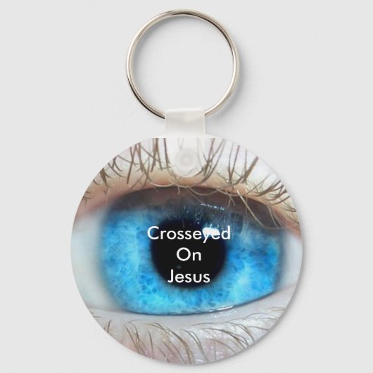 Porte-clés Crosseyed On Jesus (bleu) (Recto)