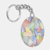 Porte-clés Crosshatch Quilt I (Devant gauche)