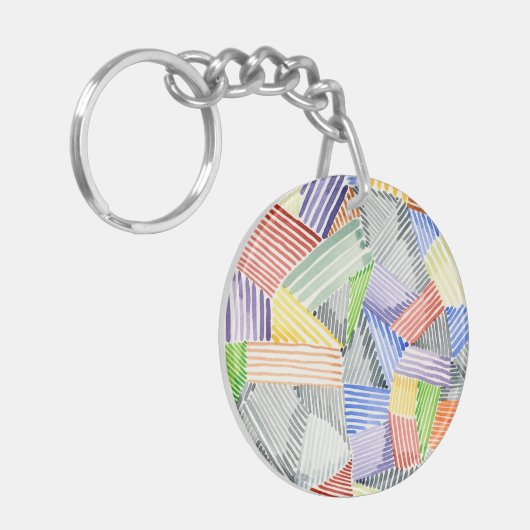 Porte-clés Crosshatch Quilt I (Devant gauche)