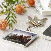 Porte-clés Crossing Delaware 1776 : Général George Washington (Côté)