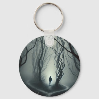 Porte-clés Crossroads in : Gloomy Forest Art Print