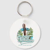 Porte-clés Crotched mountain new hampshire ski logo (Recto)