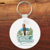 Porte-clés Crotched mountain new hampshire ski logo (Recto)