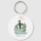 Porte-clés Crotched mountain new hampshire ski logo (Verso)
