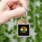 Porte-clés Crow F-Caw-F Funny Bird Classic Minimal Clean (main)