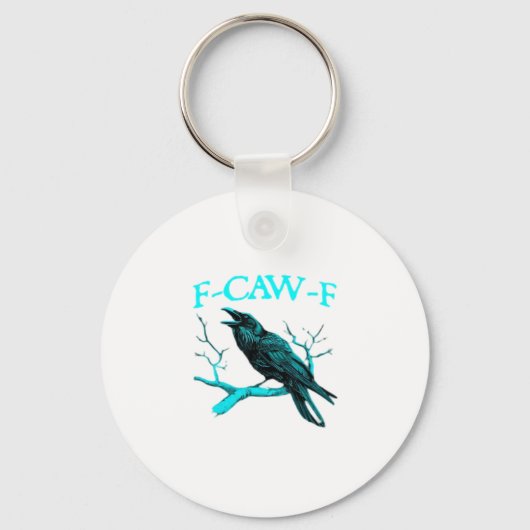 Porte-clés Crow F-Caw-F Funny Bird Retro (Recto)