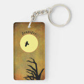 Porte-clés Crow Love double face, Porte - clé personnalisable (Dos)