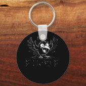 Porte-clés Crow, Retro F-Caw-F Bird Crow Funny Crow Bird Cawi (Recto)