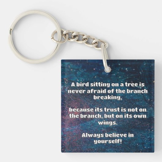 Porte-clés Croyance Empath Citation d'encouragement positif (Devant)
