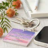 Porte-clés Croyance Empath Citation d'encouragement positif (Devant Droit)
