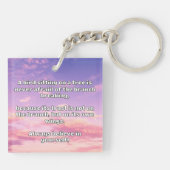 Porte-clés Croyance Empath Citation d'encouragement positif (Dos)