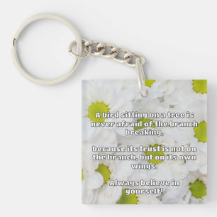 Porte-clés Croyance Empath Citation d'encouragement positif