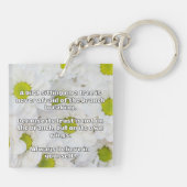 Porte-clés Croyance Empath Citation d'encouragement positif (Dos)