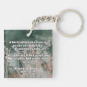 Porte-clés Croyance Empath Citation d'encouragement positif (Dos)