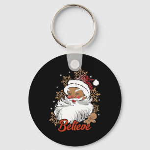 Porte-clés Croyez Afro Père Noël African American Christmas B