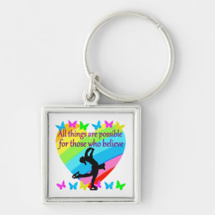 PORTE-CLÉS CROYEZ DANS VOS RÊVES DE SKATING FIGURE