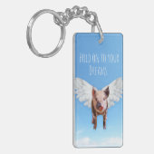 Porte-clés Croyez en Dreams Funny Pigs Might Fly (Devant gauche)