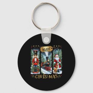 Porte-clés Croyez En La Magie De Noël Train Nutcracker