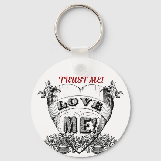 Porte-clés croyez-moi ! aimez-moi ! (Recto)