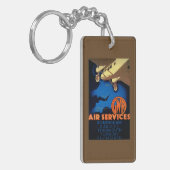 Porte-clés Cru PosterEurope de services aériens de GWR (Devant gauche)