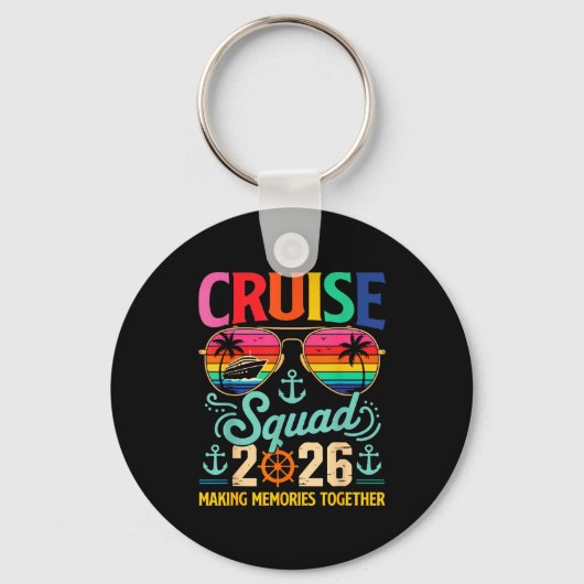 Porte-clés Cruise Squad 2026 Family Group Matching Summer Vac (Recto)