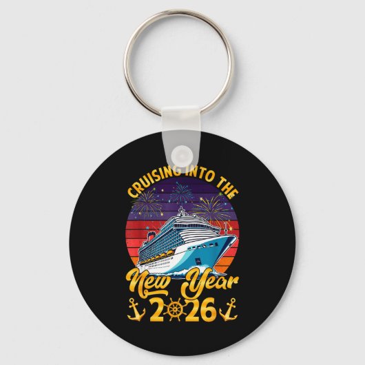 Porte-clés Cruising Into The New Year 2026 Cruise New Years E (Recto)