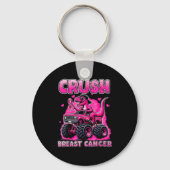 Porte-clés Crush Breast Cancer Awareness T Rex Monster Truck (Recto)