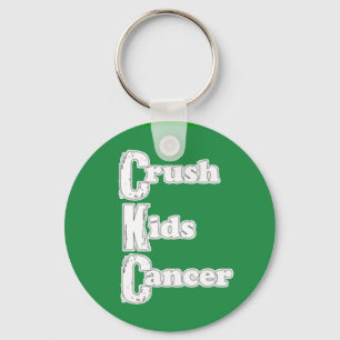 Porte-clés "Crush Kids Cancer" Porte - clé vert