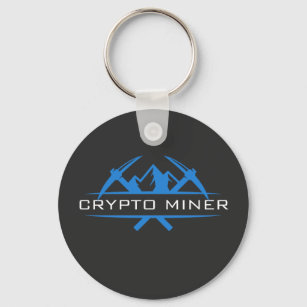 Porte-clés Crypto Miner Custom Name Text 
