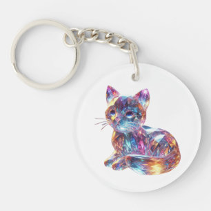 Porte-clés Crystal Cat