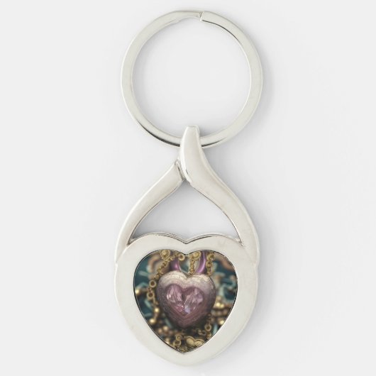 Porte-clés Crystal Heart Amulet (Devant)