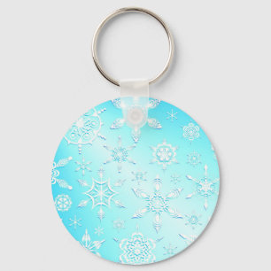 Porte-clés Crystal Snowflakes Keychain
