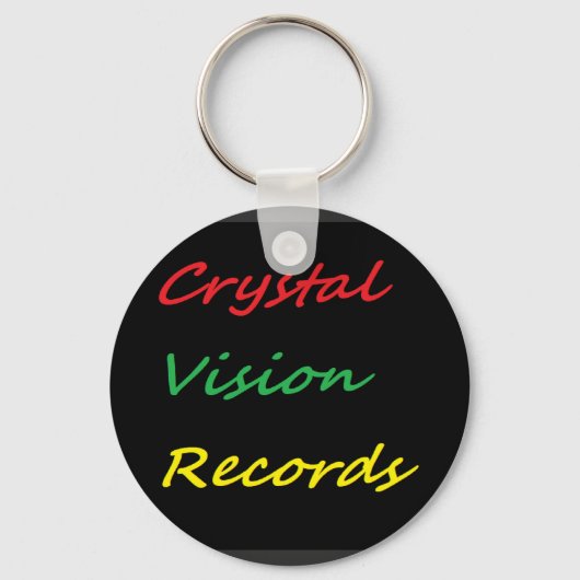 Porte-clés crystal vision records tshirts (Recto)