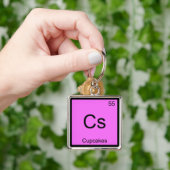 Porte-clés Cs - Cupcakes Chimie Élément Symbole Dessert Tee (main)