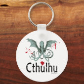 Porte-clés Cthulhu art vectoriel d'horreur (Recto)