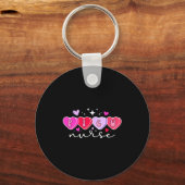 Porte-clés Cu Nurse Valentine Hearts Cu Nursing Valentine (Recto)
