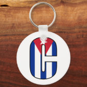 Porte-clés Cuba Porte - clé du drapeau cubain (Recto)