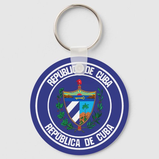 Porte-clés Cuba Round Emblem (Recto)