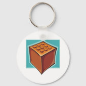 Porte-clés Cube Brown (Recto)