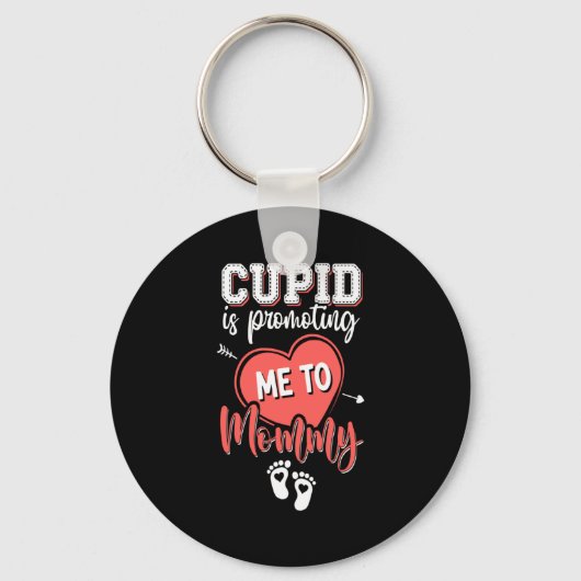 Porte-clés Cud Is Promoting Me To Mommy Valentines Pregnanc (Recto)