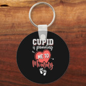 Porte-clés Cud Is Promoting Me To Mommy Valentines Pregnanc (Recto)