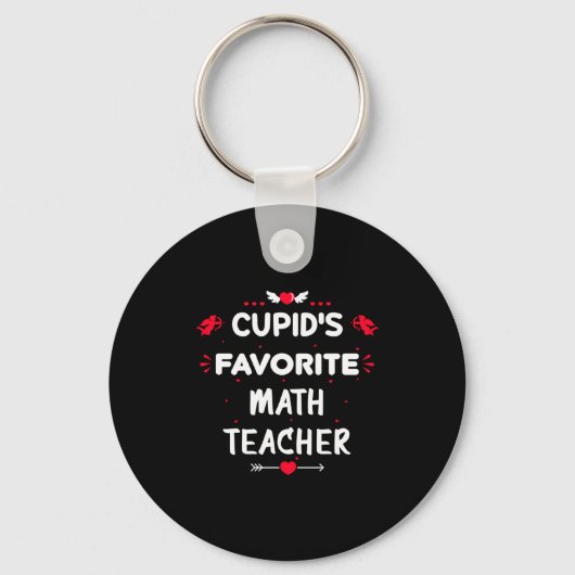 Porte-clés Cud S Favorite Math Teacher Valentine S Day Man (Recto)