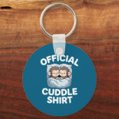 Porte-clés Cuddle Shirt Cute Sleepy Monkey Couple  (Recto)
