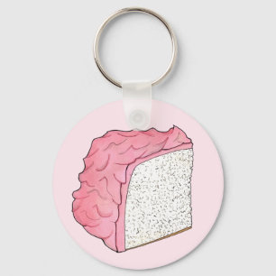 Porte-clés Cuisine Angle rose Gâteau Slice Cuisine Retro Dess