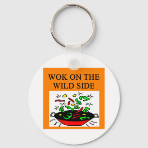 Porte-clés cuisine de wok chinois